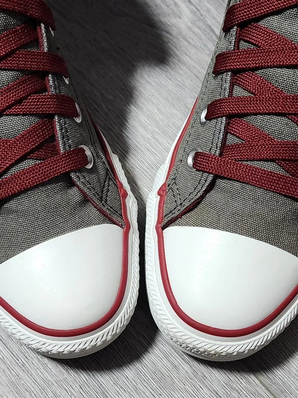 Converse Chuck Taylor High Street Mid Top Sneakers Burgundy Womens Size 8 Mens 6